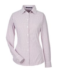 Image of CrownLux Performance™ Ladies' Micro Windowpane Shirt