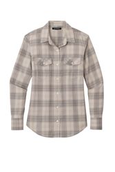Image of Port Authority Women's Long Sleeve Ombre Plaid Shirt LW672