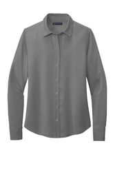 Image of Brooks Brothers Women's Full-Button Satin Blouse BB18007