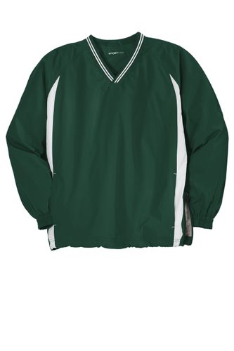 Sport-Tek Tipped V-Neck Raglan Wind Shirt. JST62 image thumbnail