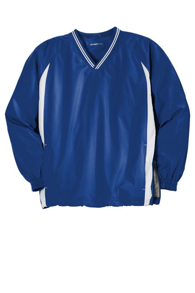 Sport-Tek Tipped V-Neck Raglan Wind Shirt. JST62 primary image