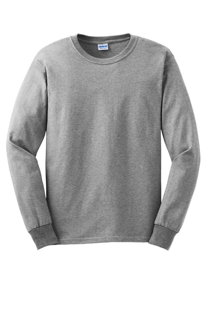 Gildan - Ultra Cotton 100% US Cotton Long Sleeve T-Shirt. G2400 primary image