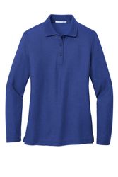 Image of Port Authority Women's Silk Touch Long Sleeve Polo. L500LS