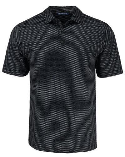 Cutter & Buck Pike Eco Shadow Check Print Recycled Mens Polo image thumbnail