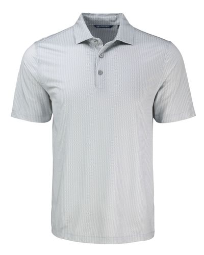 Cutter & Buck Pike Eco Shadow Check Print Recycled Mens Polo image thumbnail