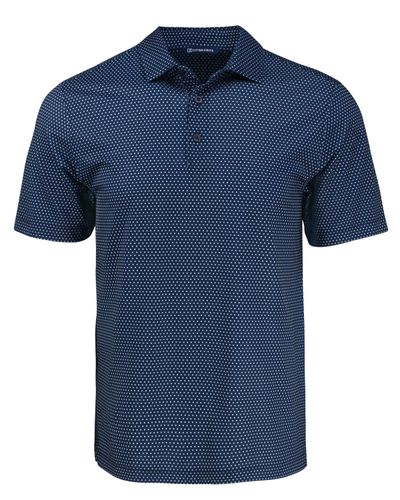 Cutter & Buck Pike Eco Shadow Check Print Recycled Mens Polo image thumbnail