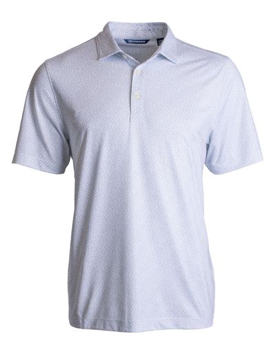 Cutter & Buck Pike Eco Pebble Print Stretch Recycled Mens Polo image thumbnail