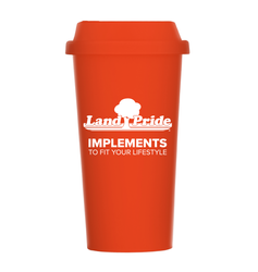 Image of Land Pride 16 oz Wheat Plastic Tumbler