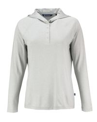 Image of Cutter & Buck Coastline Epic Comfort Recycled Womens Hooded Shirt