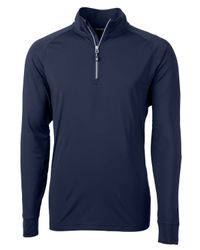 Image of Cutter & Buck Adapt Eco Knit Stretch Recycled Mens Quarter Zip Pullover