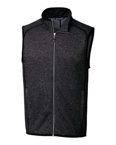 Cutter & Buck Mainsail Sweater-Knit Mens Full Zip Vest image thumbnail