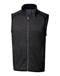 Image of Cutter & Buck Mainsail Sweater-Knit Mens Full Zip Vest