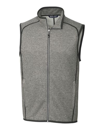 Cutter & Buck Mainsail Sweater-Knit Mens Full Zip Vest image thumbnail