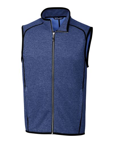 Cutter & Buck Mainsail Sweater-Knit Mens Full Zip Vest image thumbnail