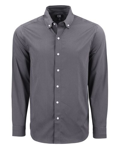 Cutter & Buck Skyline Epic Confidence Recycled Gingham Mens Long Sleeve Dress Shirt image thumbnail