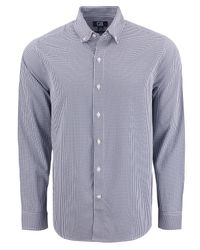 Image of Cutter & Buck Skyline Epic Confidence Recycled Gingham Mens Long Sleeve Dress Shirt