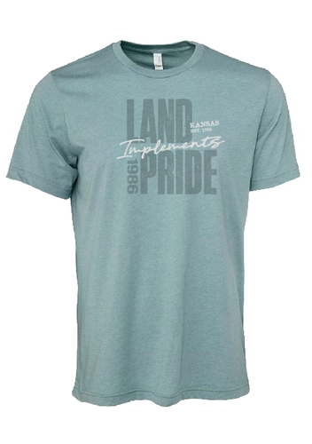 Land Pride 1986 Kansas Implements Tee - Tone on Tone image thumbnail Land Pride 1986 Kansas Implements Tee - Tone on Tone image thumbnail