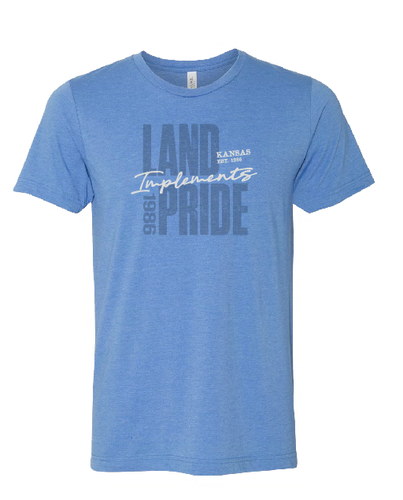 Land Pride 1986 Kansas Implements Tee - Tone on Tone image thumbnail Land Pride 1986 Kansas Implements Tee - Tone on Tone image thumbnail