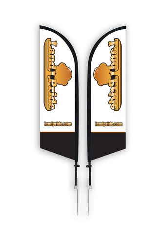 Land Pride 13' double sided Feather Flag image thumbnail