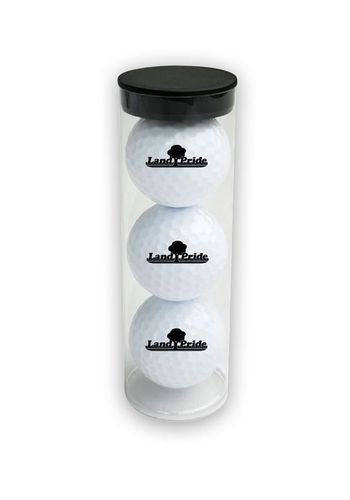 Land Pride Plastic Tube Set of Three Golf Balls  image thumbnail