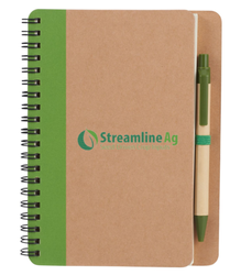 Image of SLA - 5" x 7" Eco-Friendly Spiral Notebook w/Pen