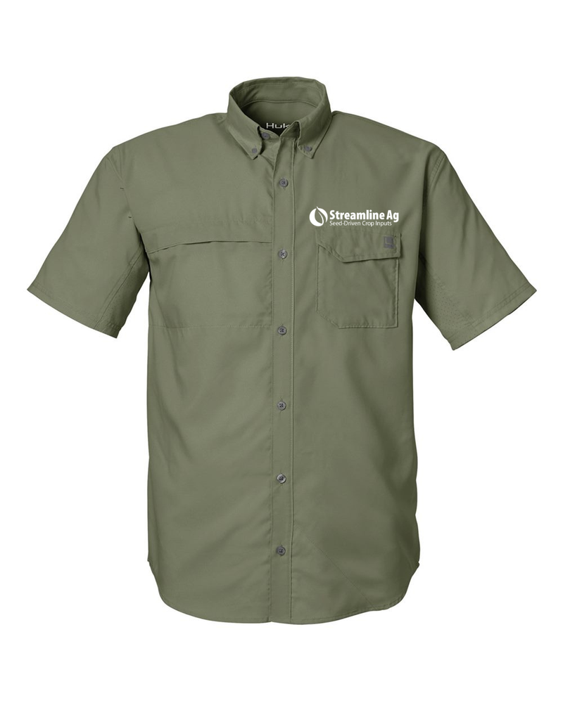 SLA-HUK Men's Tide Point Short Sleeve Shirt - H150171 - White primary image