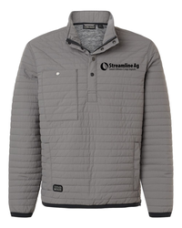 Image of SLA-DRI DUCK Men's Keystone Quilted Pullover - 5303 - Black