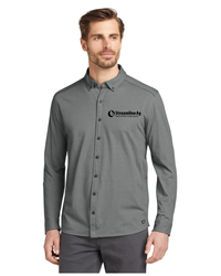 Image of SLA-OGIO Code Stretch Long Sleeve Button-Up OG145 - Black