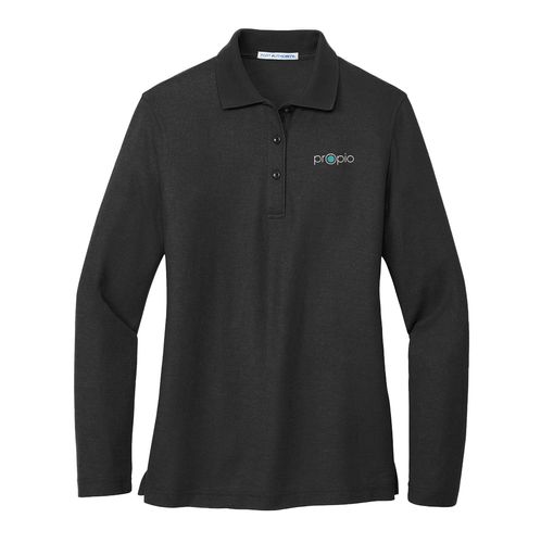 Port Authority Women's Silk Touch Long Sleeve Polo image thumbnail