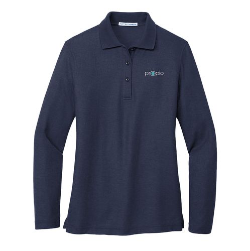 Port Authority Women's Silk Touch Long Sleeve Polo image thumbnail