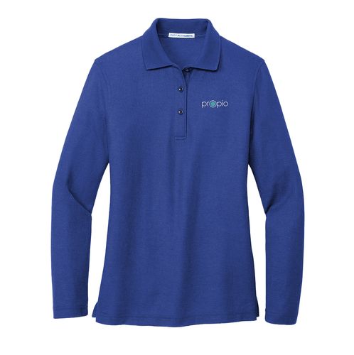 Port Authority Women's Silk Touch Long Sleeve Polo image thumbnail