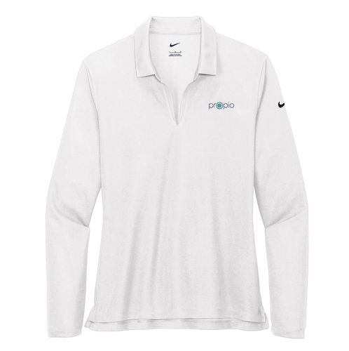 Nike Women's Dri-FIT Mircro Pique 2.0 Long Sleeve Polo image thumbnail