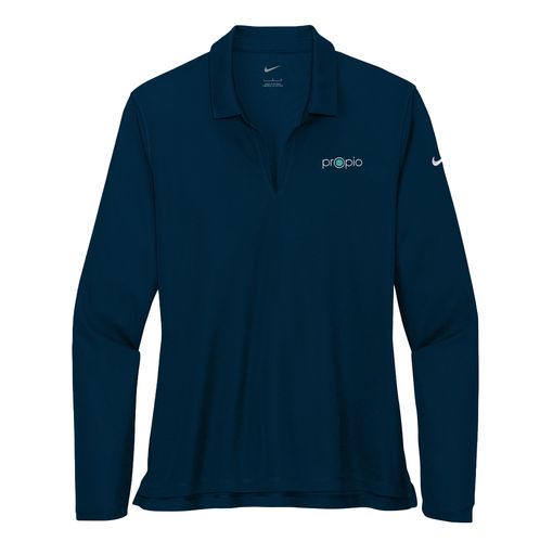 Nike Women's Dri-FIT Mircro Pique 2.0 Long Sleeve Polo image thumbnail
