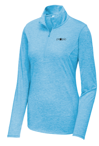 Ladies Sport-Tek PosiCharge Tri-Blend Wicking 1/4-Zip Pullover image thumbnail
