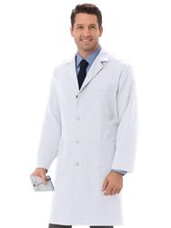 Image of Meta Unisex Four-Pocket 40" Full-Length Classic Lab Coat