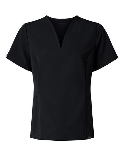Jaanuu Women's Calix Fit & Flare Scrub V-Neck Top image thumbnail