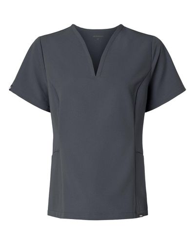 Jaanuu Women's Calix Fit & Flare Scrub V-Neck Top image thumbnail