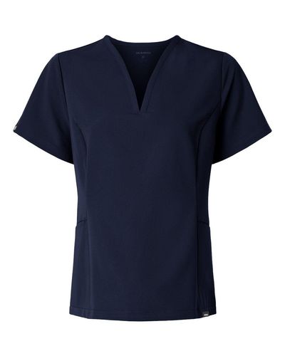 Jaanuu Women's Calix Fit & Flare Scrub V-Neck Top image thumbnail