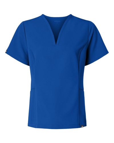 Jaanuu Women's Calix Fit & Flare Scrub V-Neck Top image thumbnail