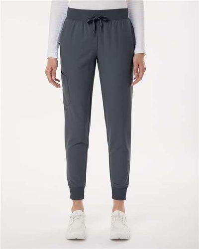 Jaanuu Women's Silex Knit-Waist Scrub Joggers - Petite Sizes  image thumbnail