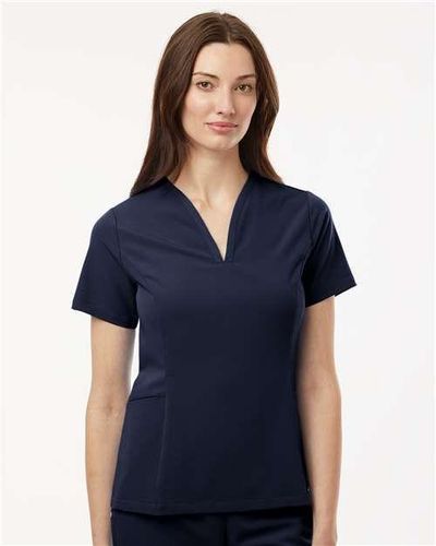 Jaanuu Women's Calix Fit & Flare Scrub V-Neck Top image thumbnail