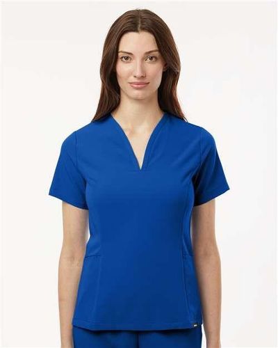 Jaanuu Women's Calix Fit & Flare Scrub V-Neck Top image thumbnail