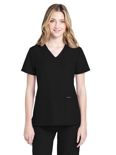 Cherokee Women's 2-Pocket V-Neck Top image thumbnail