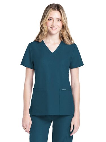 Cherokee Women's 2-Pocket V-Neck Top image thumbnail
