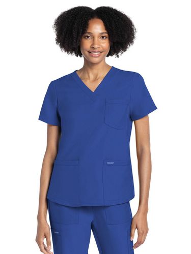Cherokee  Women's 3-Pocket V-Neck Top image thumbnail