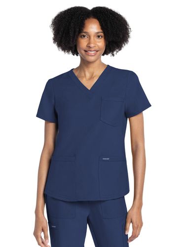 Cherokee  Women's 3-Pocket V-Neck Top image thumbnail