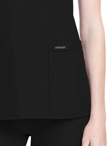 Cherokee Women's 2-Pocket V-Neck Top image thumbnail