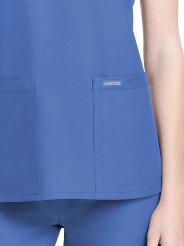 Cherokee Women's 2-Pocket V-Neck Top image thumbnail