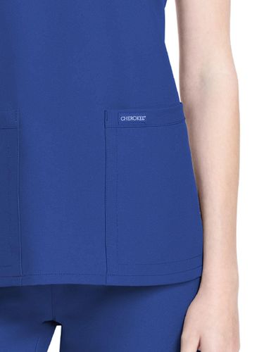 Cherokee Women's 2-Pocket V-Neck Top image thumbnail
