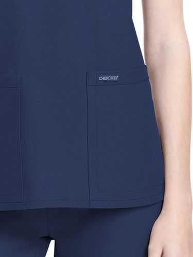 Cherokee Women's 2-Pocket V-Neck Top image thumbnail